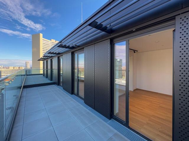 2 Zimmer Dachgeschoßwohnung mit großer Terrasse – Erstbezug zu mieten in 1220 Wien / DC Flats