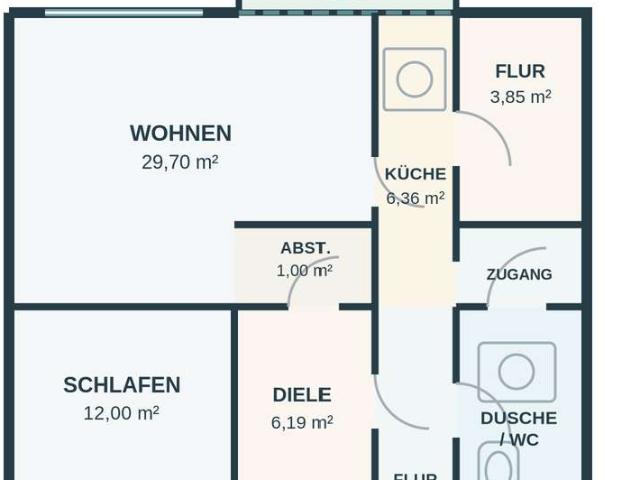2 Zimmer Dachgeschosswohnung in Porta Westfalica