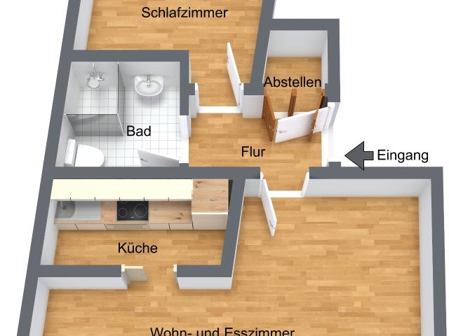 2 Zimmer Dachgeschoss