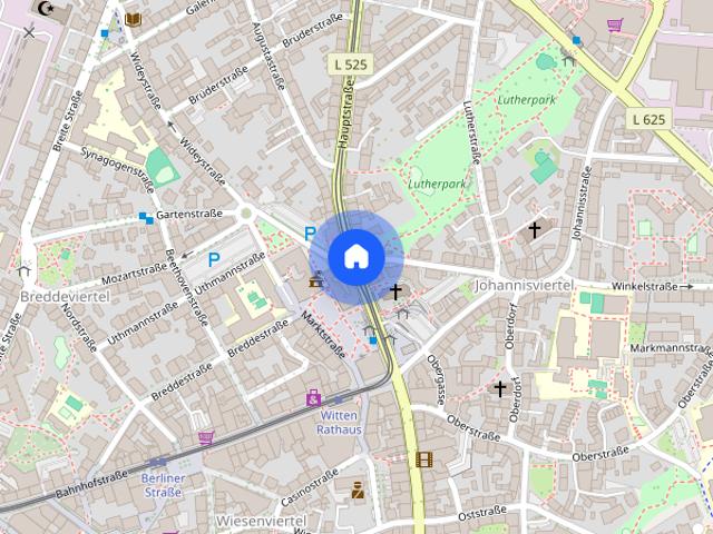 2 Zimmer EG Wohnung mit Einbauküche im Herzen von Witten !