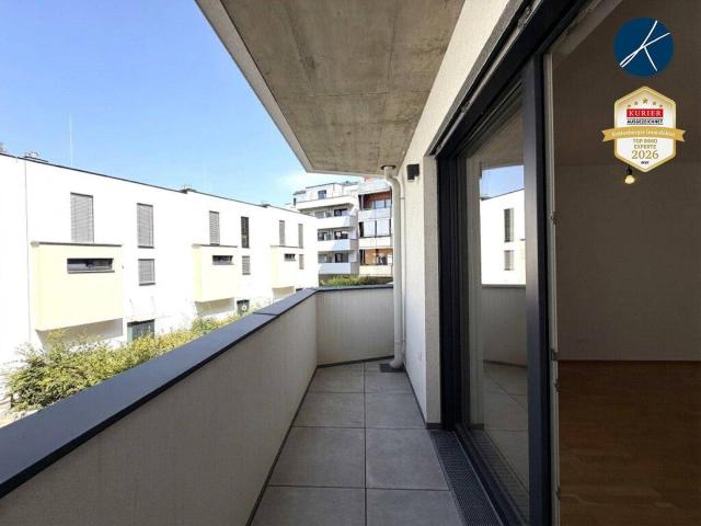 2 Zimmer Erstbezug mit Balkon und Innenhofblick