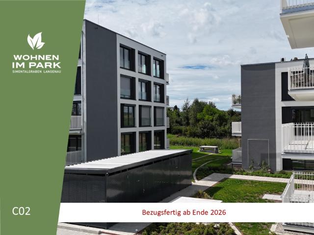 2 ZIMMER ETW MIT GARTENANTEIL WOHNEN IM PARK IN LANGENAU C02