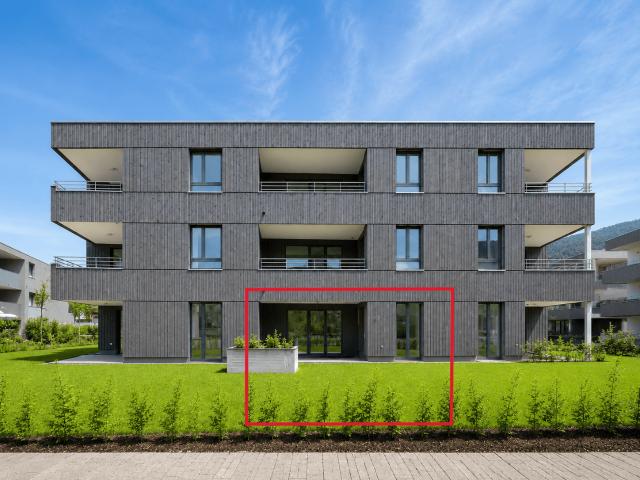 2 Zimmer Garten Neubau Mietwohnung