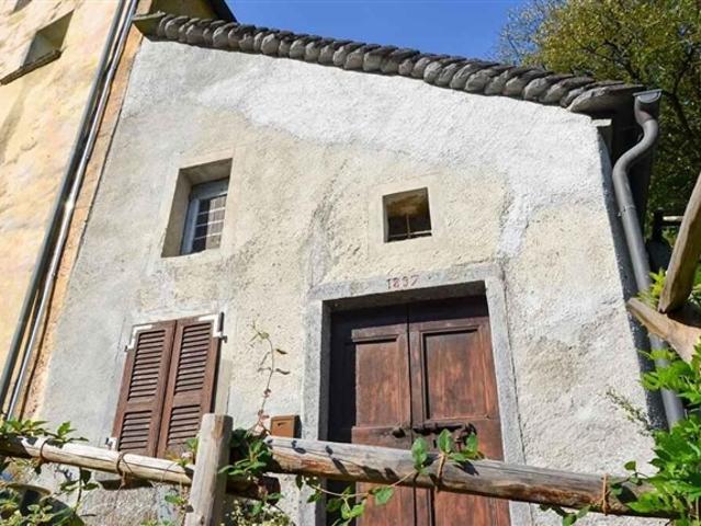 2 Zimmer Hausteil mit Garten / Tessiner Grotto mit 2 Zimmern für den Tagesgebrauch mit grossem Garten in sonniger und ruhiger Lage