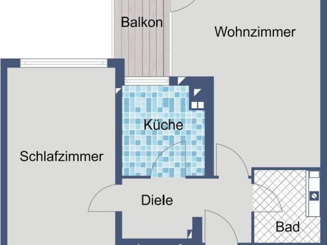 2 Zimmer Mietwohnung mit Aufzug in Offenbach