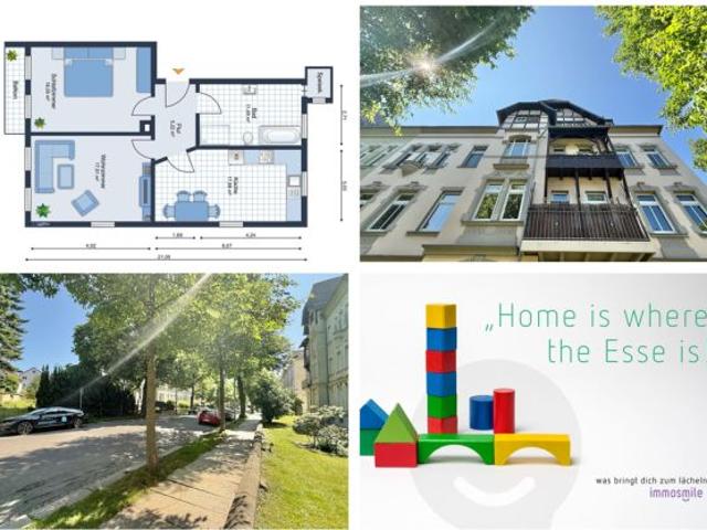 2 Zimmer • mit Balkon • Eigentumswohnung • vermietet • Ebersdorf • zum Kauf
