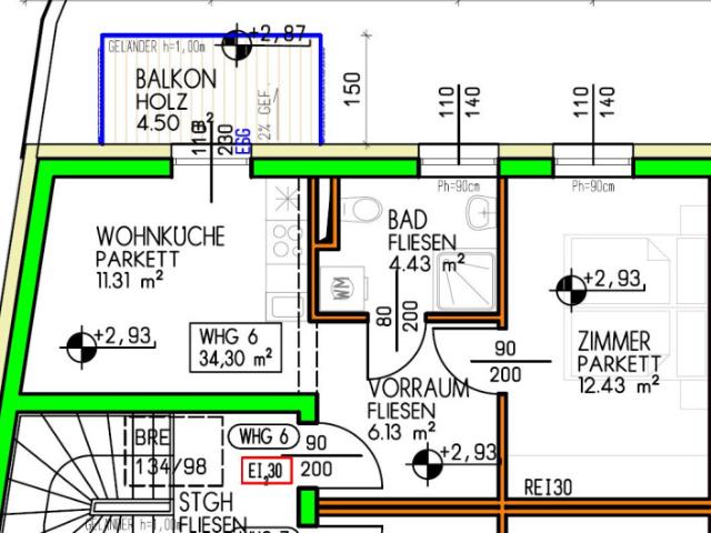 2 Zimmer mit Balkon und Abstellplatz in einem Neubau in 2221 Groß Schweinbarth