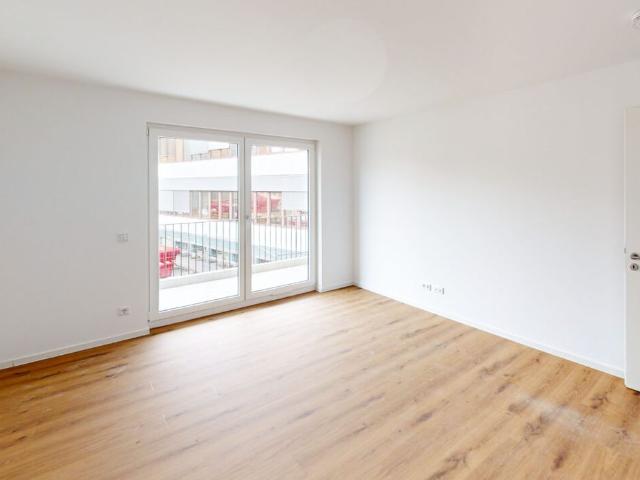 2 Zimmer Neubauwohnung mit besonderem Schnitt! EBK und Balkon/Terrasse inklusive