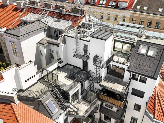 2 ZIMMER NEUBAUWOHNUNG MIT CA. 20 m² DACHTERRASSE II ERSTBEZUG II NÄHE SIEBENBRUNNENPLATZ II HÖGELMÜLLERGASSE 12