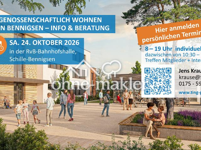 2 Zimmer Neubau mit Westterrasse in Bennigsen – 49 m² – Wohngenossenschaft Zur Schille eG