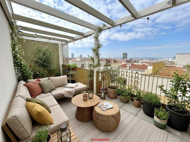 2 Zimmer Penthouse – lichtdurchflutet, mit zwei Terrassen