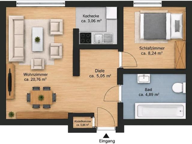 2 Zimmerwohnung 41qm in 47178 Duisburg ab ca Nov. zu vermieten