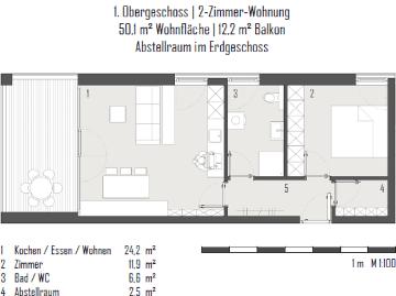 2 Zimmerwohnung Hohenems Top 8