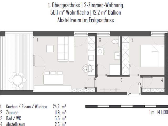 2 Zimmerwohnung Hohenems Top 8