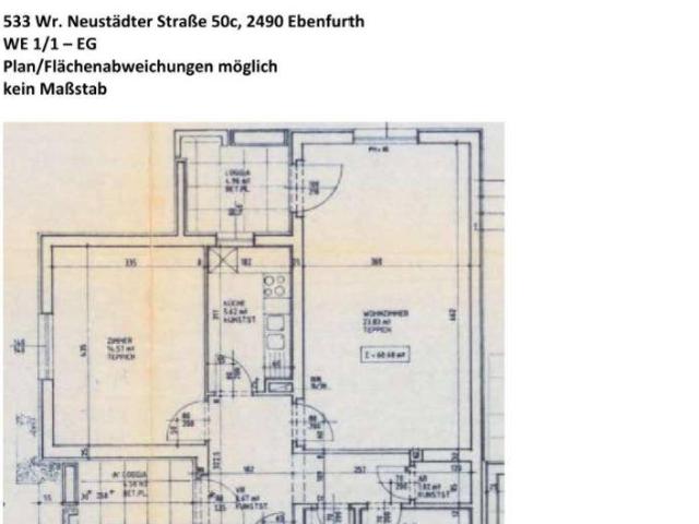 2 Zimmerwohnung im EG mit Loggia