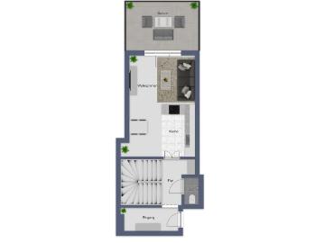 Wohnung mieten in Wiener Vorstadt - Balkon