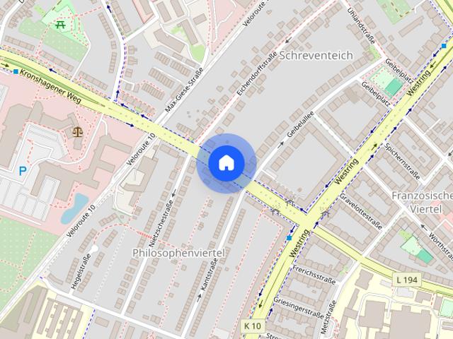 2 Zimmerwohnung mit Balkon im Kronshagener Weg 26 in Kiel zu vermieten Otto Stöben GmbH