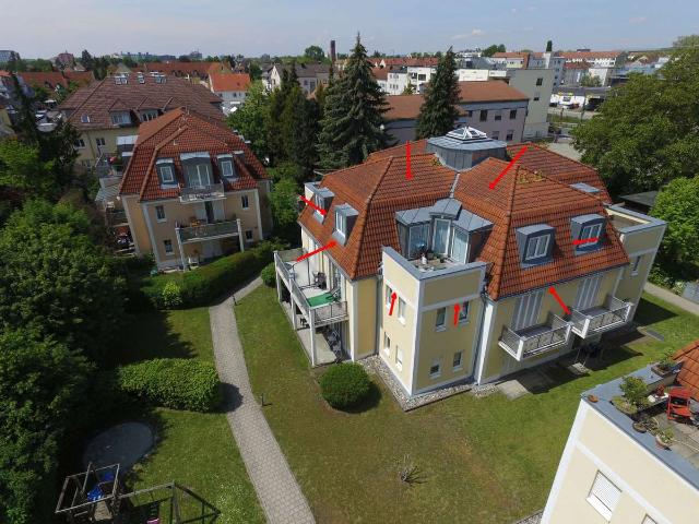 2 ZKB Dachterrassenwohnung optional mobiliert zwischen Audi und Innenstadt