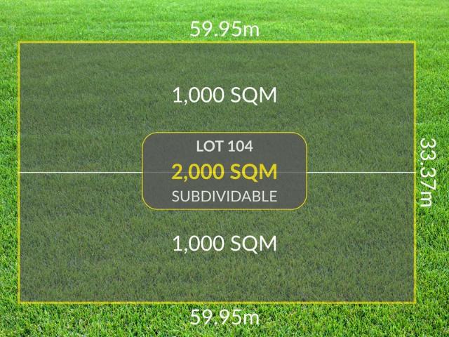 2,000 SQM of Land | Potential for Two Approx. 1,000 SQM Lots