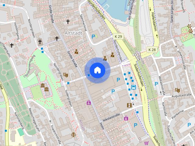2,0 Zimmer Wohnung, Rathausstraße 6, 3. OG Mitte ! Bitte bewerben Sie sich online !