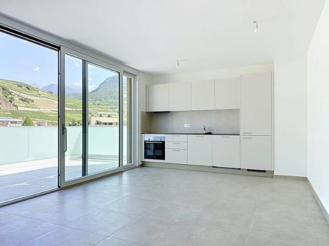 2.5 pièces en attique avec terrasse à louer à Uvrier Comptoir Immobilier