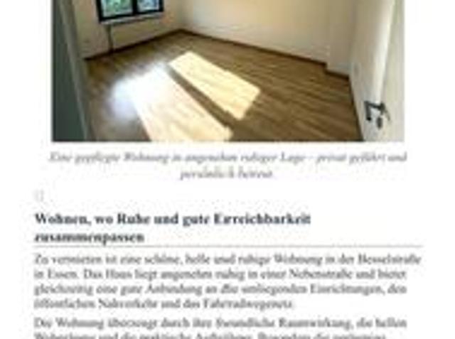 2,5 Zimmer ab sofort verfügbar 705,00 EUR Kaltmiete, ca.53,00 m²