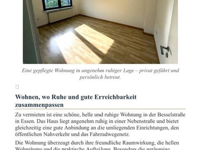 2,5 Zimmer ab sofort verfügbar