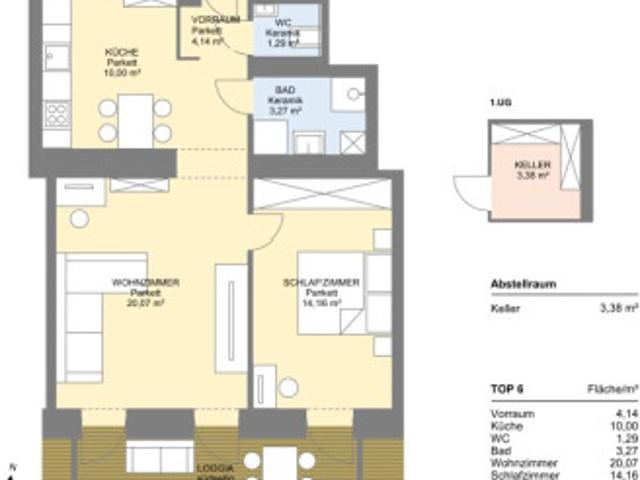 2,5 Zimmer Altbauwohnung mit Loggia & guter Anbindung