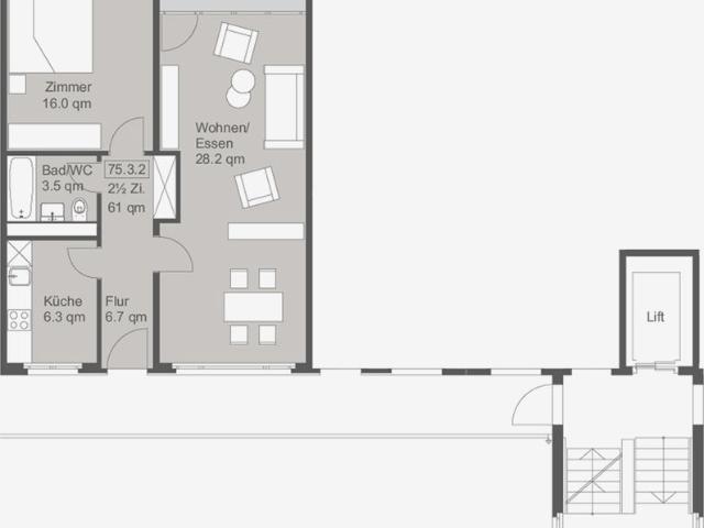 2.5 Zimmer Wohnung