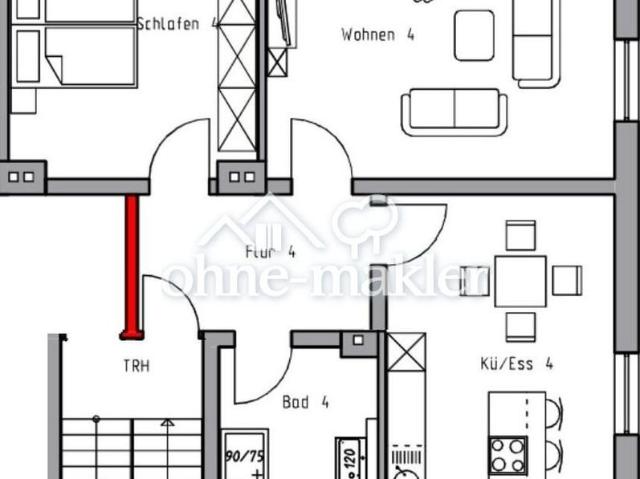 2,5 Zimmer Wohnung in Grünberg 90m²