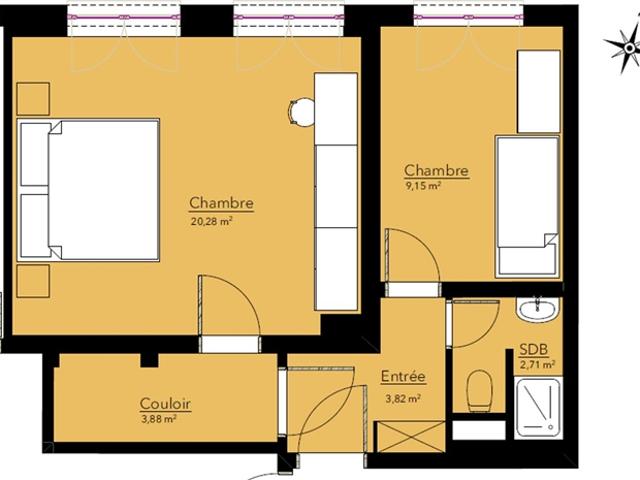 2,5 Zimmer Wohnung in IS mit hohem Potenzial in Crans, Montana