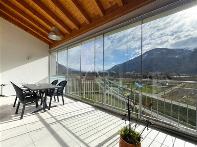 2,5 ZIMMER WOHNUNG IN LES BAINS DE SAILLON – VERKAUFT, MÖBLIERT MIT VERANDA