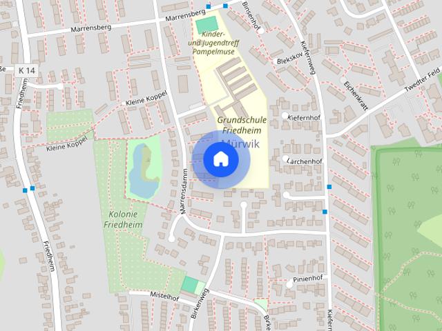 2,5 Zimmer Wohnung, Marrensdamm 32, 1.OG! Bitte bewerben Sie sich online !