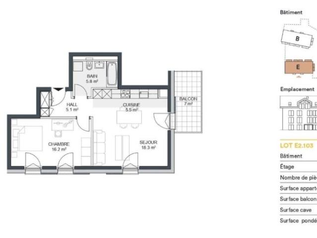 2.5 Zimmer Wohnung mit Balkon – Ideal als Investition