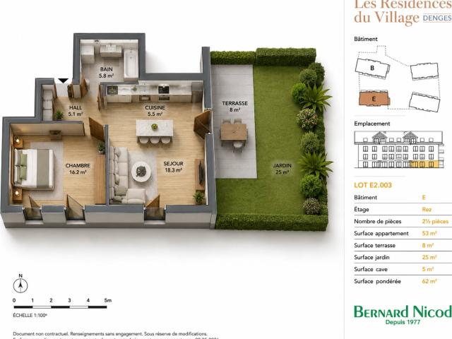 2,5 Zimmer Wohnung mit Garten