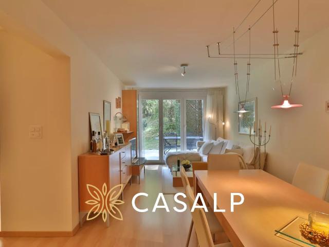 2,5 Zimmer Wohnung mit PPE im Herzen von Crans mit Terrasse