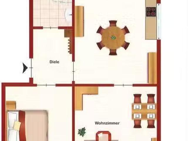 2,5 Zimmer 47 m² 419 € Kaltmiete Wohnungen in Übach Palen.