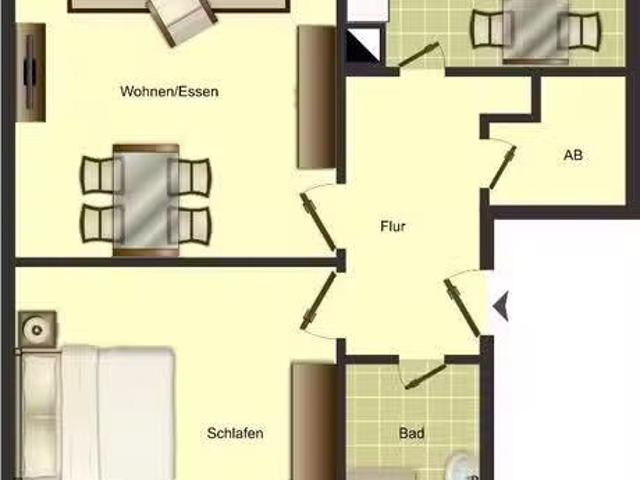 2,5 Zimmer 48 m² 329 € Kaltmiete Wohnungen in Hamm