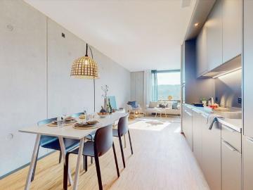 2.5 Zimmer, 63 m², 4. Stock