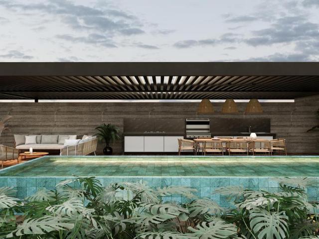 2REC 2BA, Departamento con Terraza, Uma Playa de Carmen