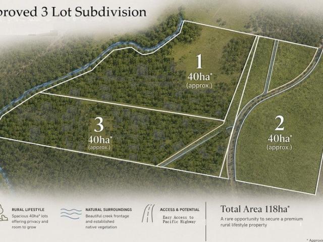 300 Acre Rural Lifestyle Lot Orara River Frontage