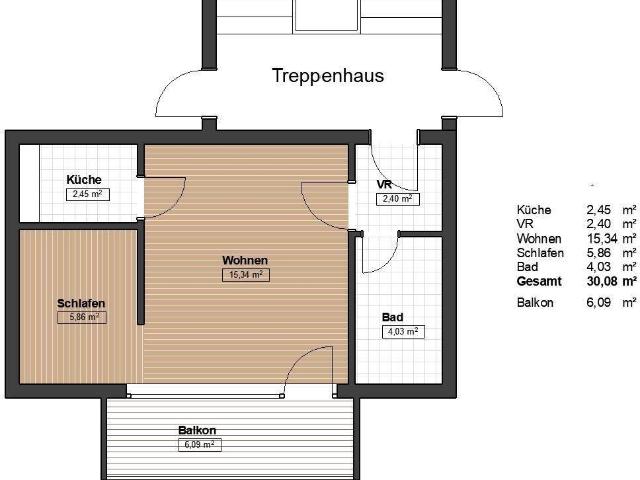 30m2 Wohnung mit Balkon im schönen Walchsee
