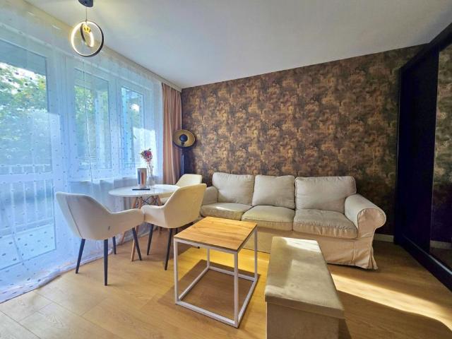 32 m² | salon + sypialnia | balkon | Okólna