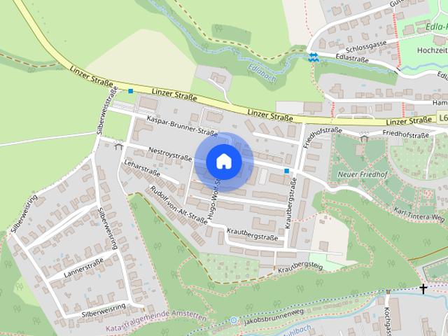 3300 Amstetten, Nestroystr./Hugo Wolf Str