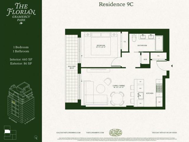 350 East 18th Street, Unit 9C