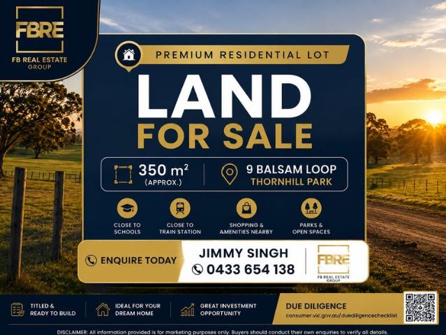 350m² Titled Block Build Your Dream Home in Thornhill Park