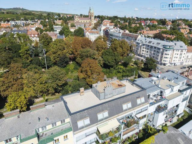 360 GRAD RUNDUMBLICK ÜBER DÖBLING von Ihrer 152qm Dachterrasse großzügige 4 Zimmer Dachgeschosswohnung mit Seltenheitswert!