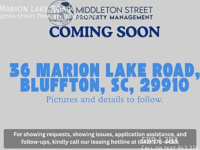 36 Marion Lake Road Bluffton, SC 29910