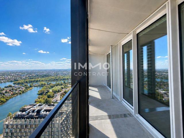 39sqm Terrasse mit Kahlenberg Blick: 45. Etage Erstbezug DC2 Tower
