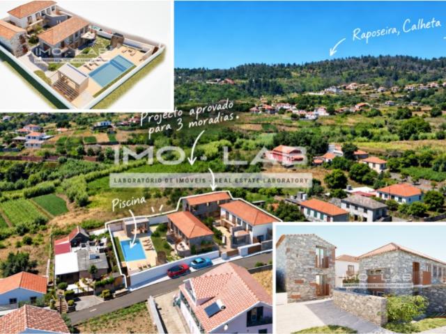3 Moradias Raposeira Calheta PROJECTO APROVADO